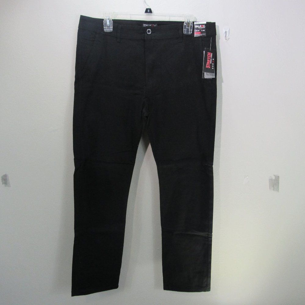 3/$25 Men's Galaxy pants Black size 34WX30L Slim leg NWT